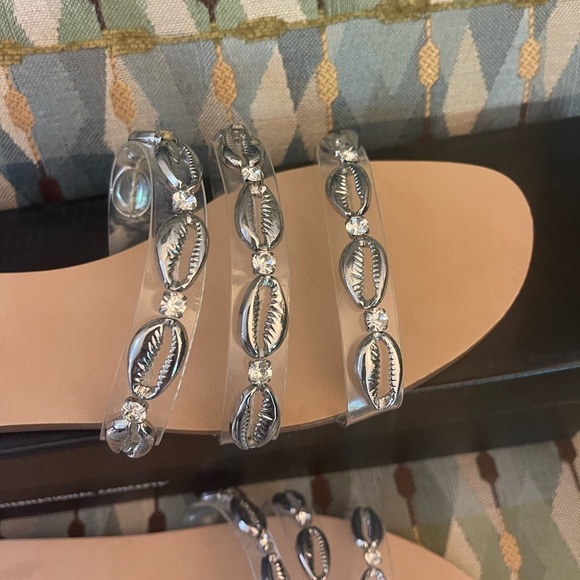New INC clear strap shell sandals sz 8 ladies $59 - Picture 3 of 7